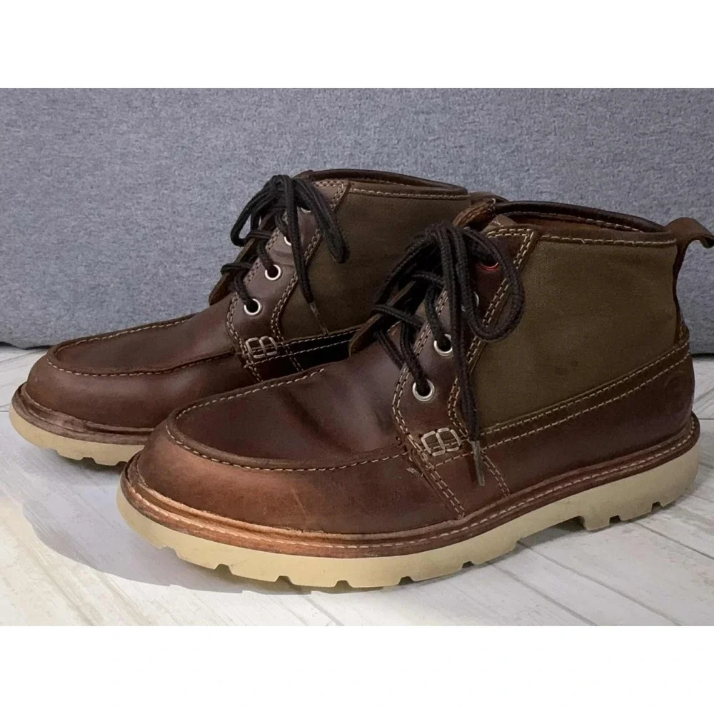 Boston Boot Co Cambridge Chukka Brown‎ Leather Waterproof Work Boots Men's 7.5